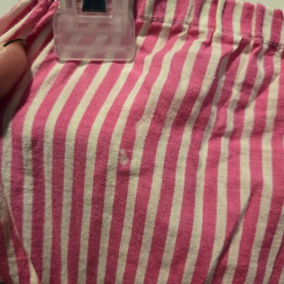 Lauren Ralph Lauren pajama sz M pink stripe capri pant READ 100% cotton - Picture 6 of 8